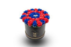 Aranjament floral rotund "Glamour Flower" duoColor - 31Flowers