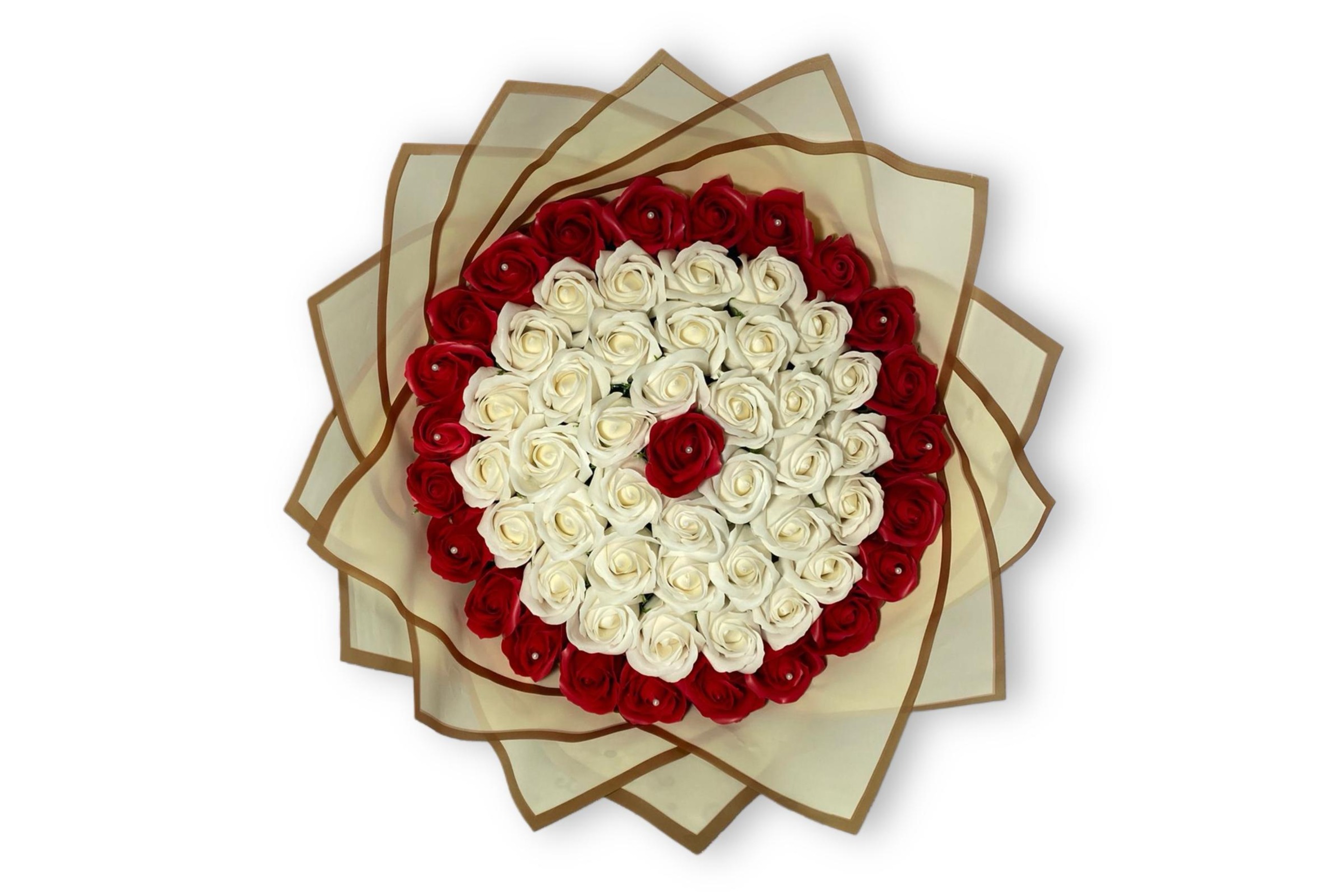 Buchet de Trandafiri de săpun Grandios cu Perle - Flowers31