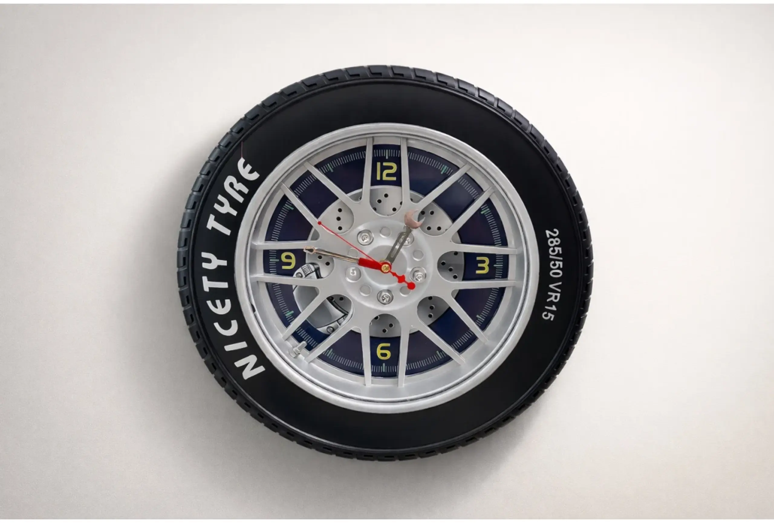 Ceas Perete Design Roata - "Nicety Tyre" 40 cm - 31Flowers