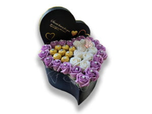 Aranjament in forma de inima - Inimă Regală Duo Color - Flowers31