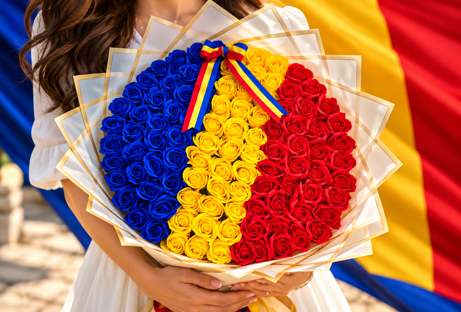 Buchet 101 Tricolor- Flowers31