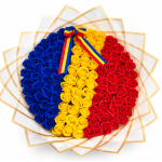 Buchet 101 Trandafiri de Săpun Tricolor - Flowers31
