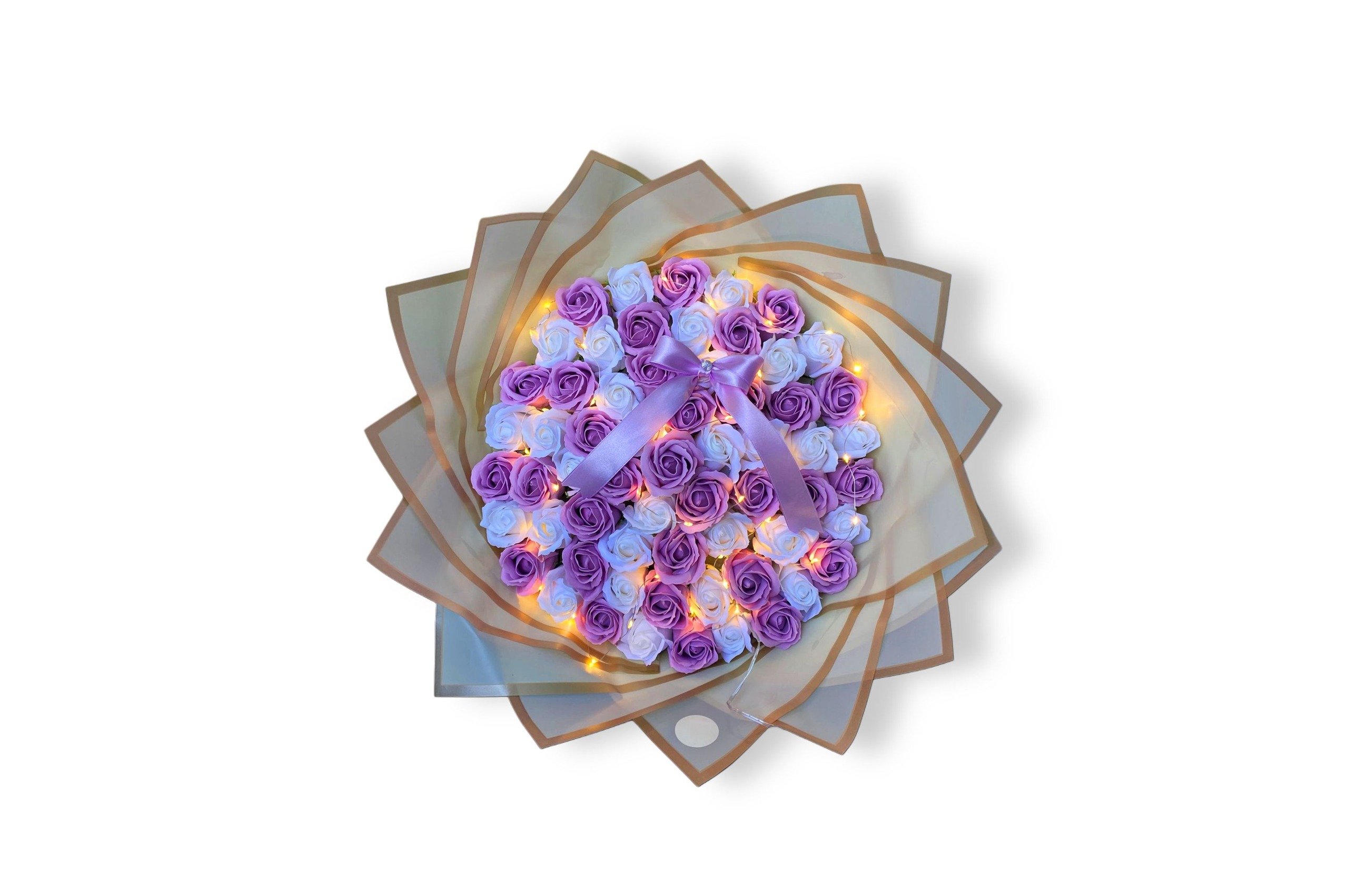 Strălucirea Iubirii - Buchet cu 51 de Trandafiri de Săpun - 31Flowers