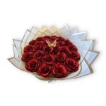 Buchet cu 29 de Trandafiri cu Sclipici - Regina Rubiniilor- Flowers31