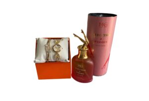 Set Cadou Femei – Ceas Auriu Elegant & Parfum MG Seduction & Passion- Flowers31