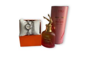 Set Cadou Femei – Ceas Argintiu Elegant & Parfum MG Seduction & Passion | Cadou Premium pentru Ea-Flowers31