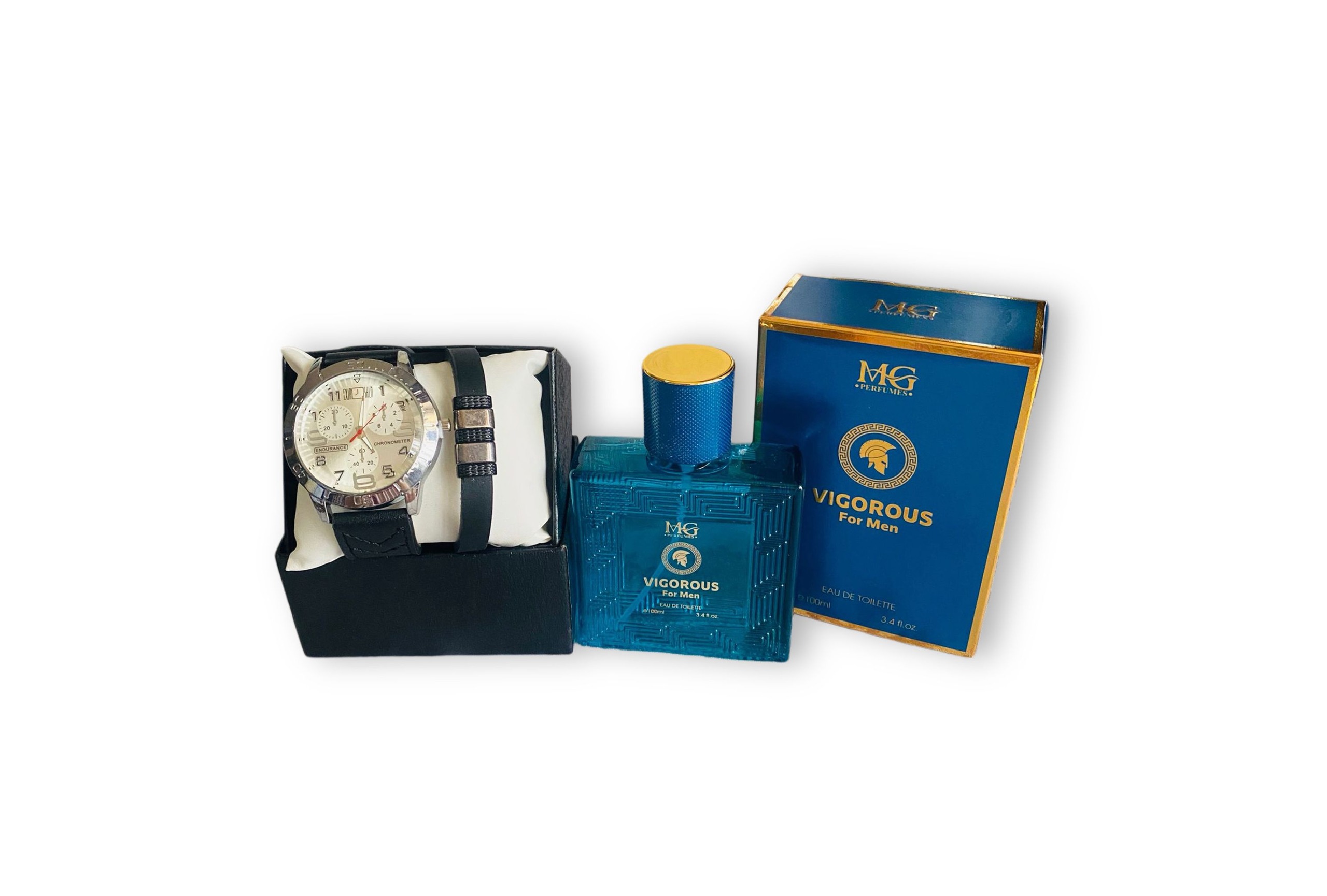 Set Cadou Bărbați – Ceas Elegant & Parfum MG Vigorous For Men | Cadoul Perfect pentru El - Flowers31