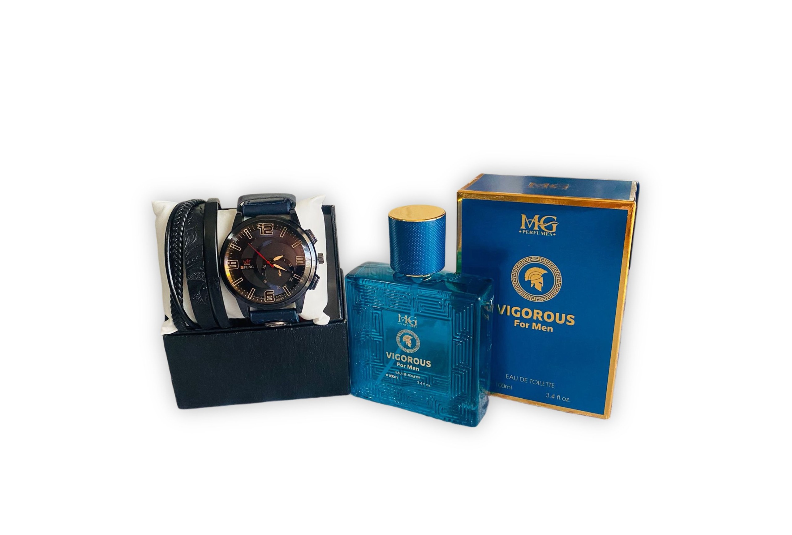Set Cadou Bărbați – Ceas Elegant & Parfum MG Vigorous For Men-Cadoul Perfect- Flowers31