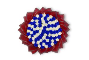 Buchet 101 trandafiri de săpun albastru și alb-Flowers31