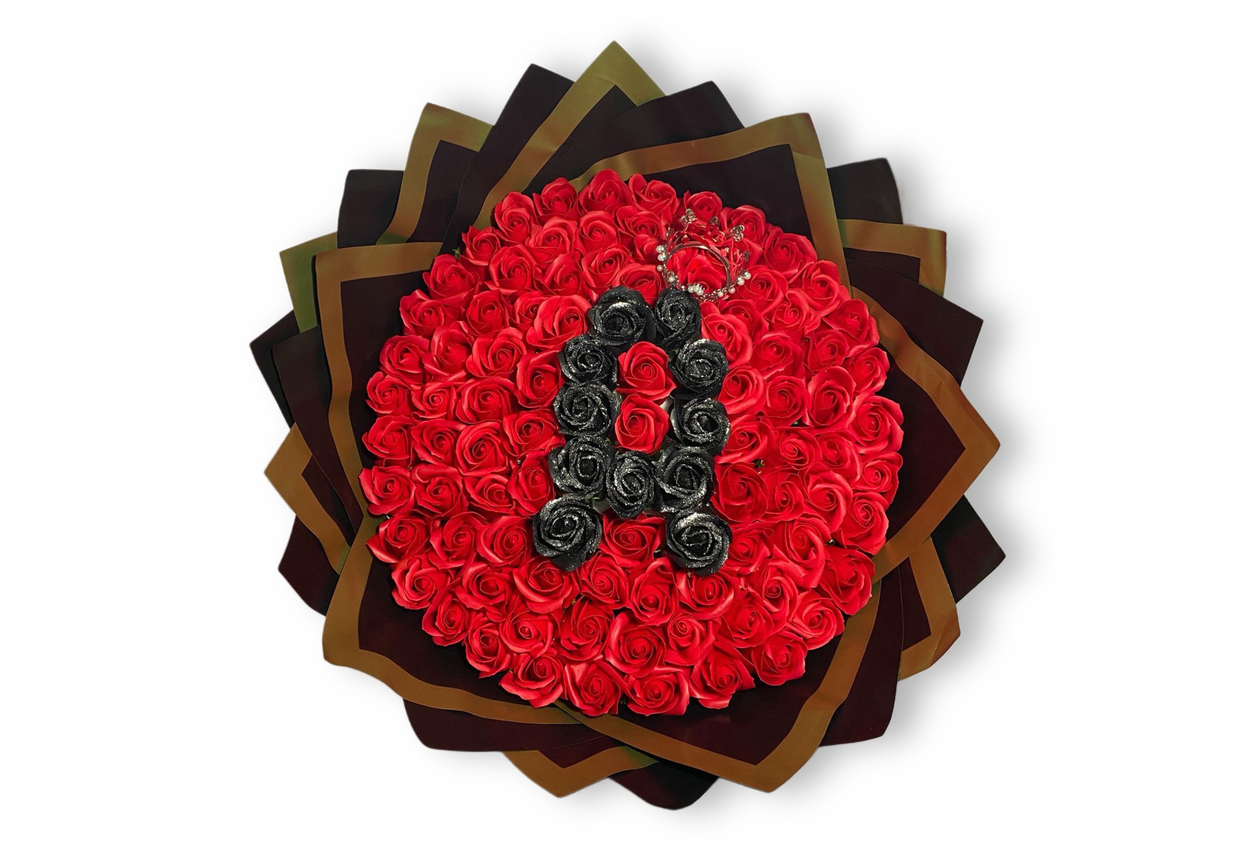 buchet 101 trandafiri de săpun roșii-Flowers31