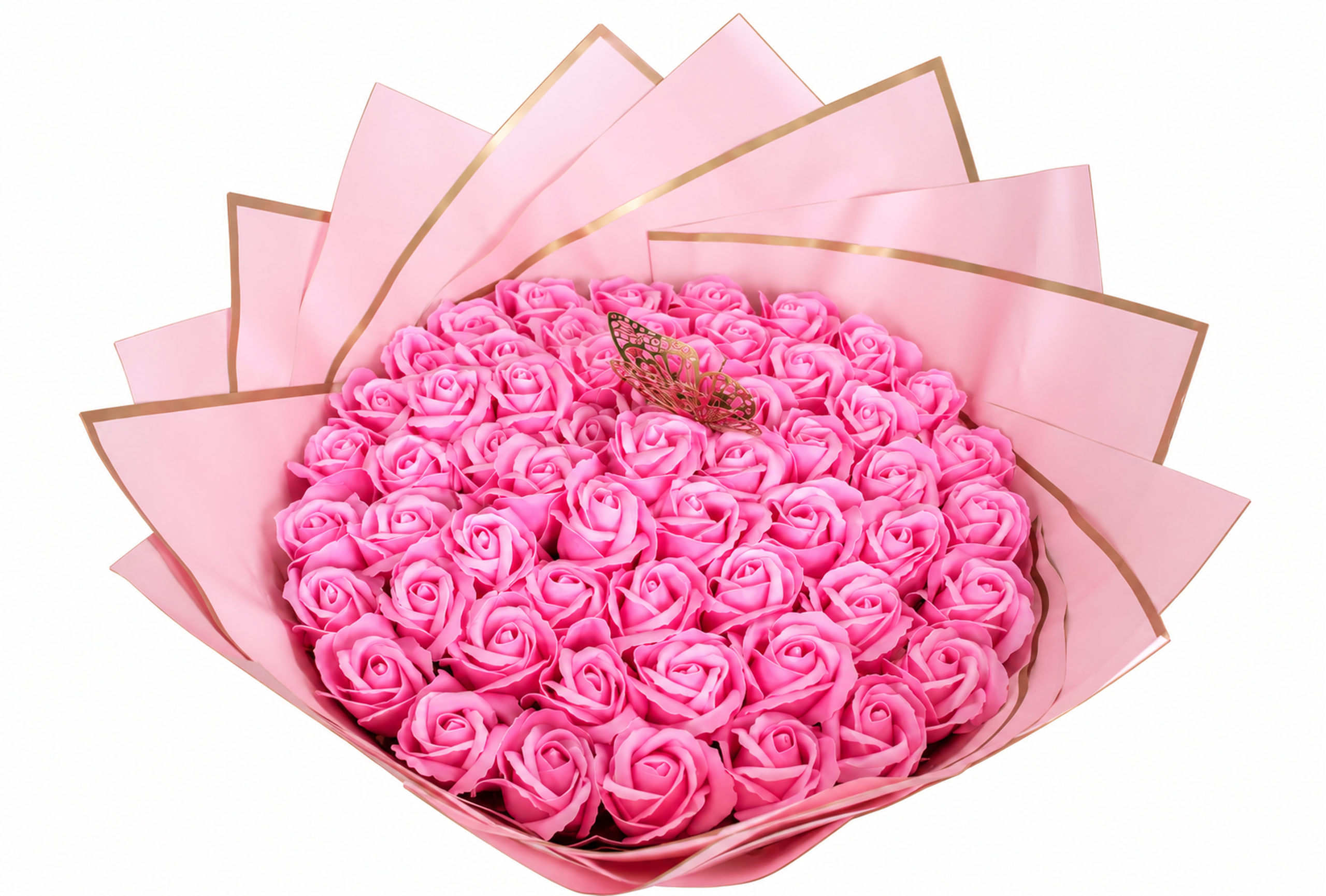 Buchet 55 Trandafiri din Săpun-Flowers31