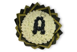 buchet 101 trandafiri de săpun albi-Flowers31