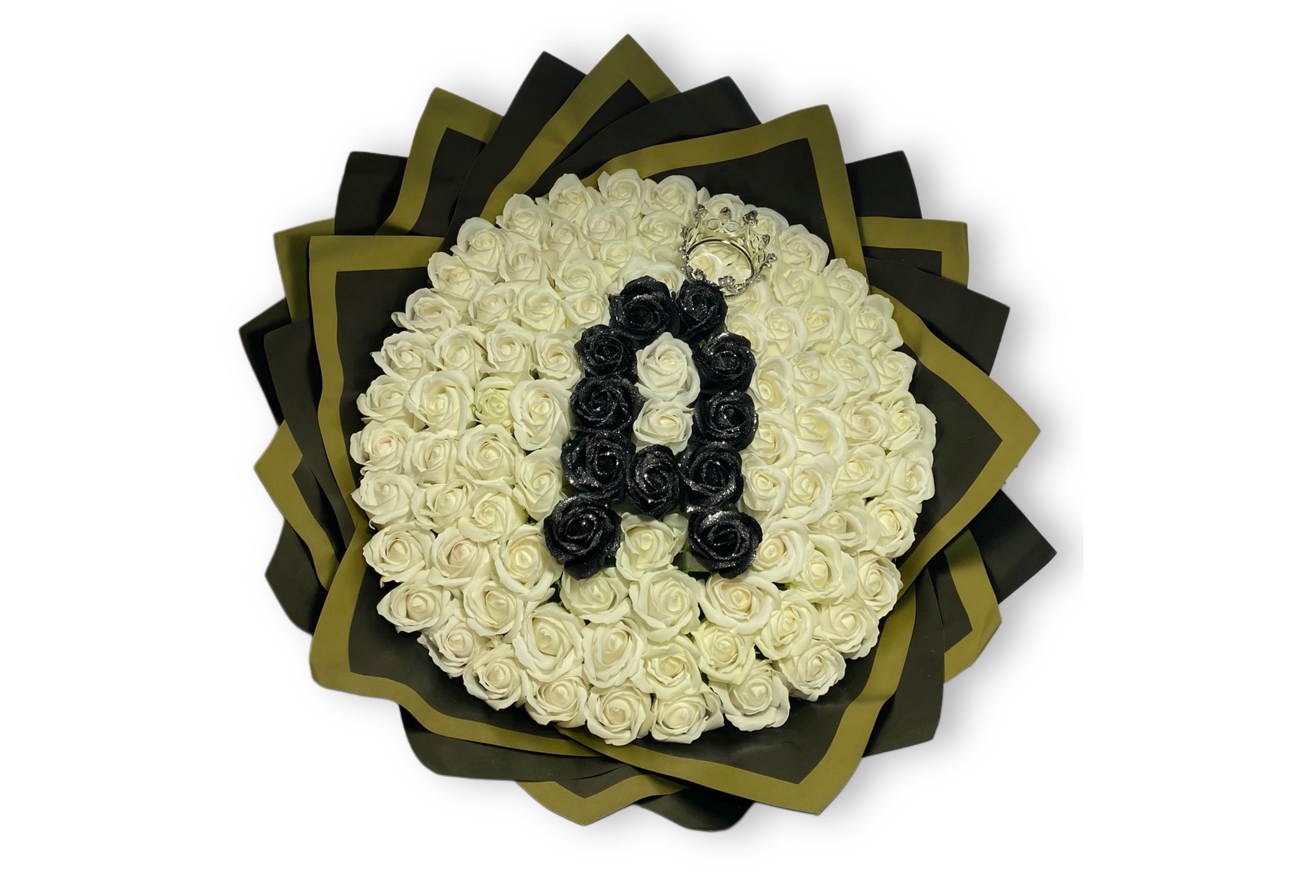 buchet 101 trandafiri de săpun albi-Flowers31