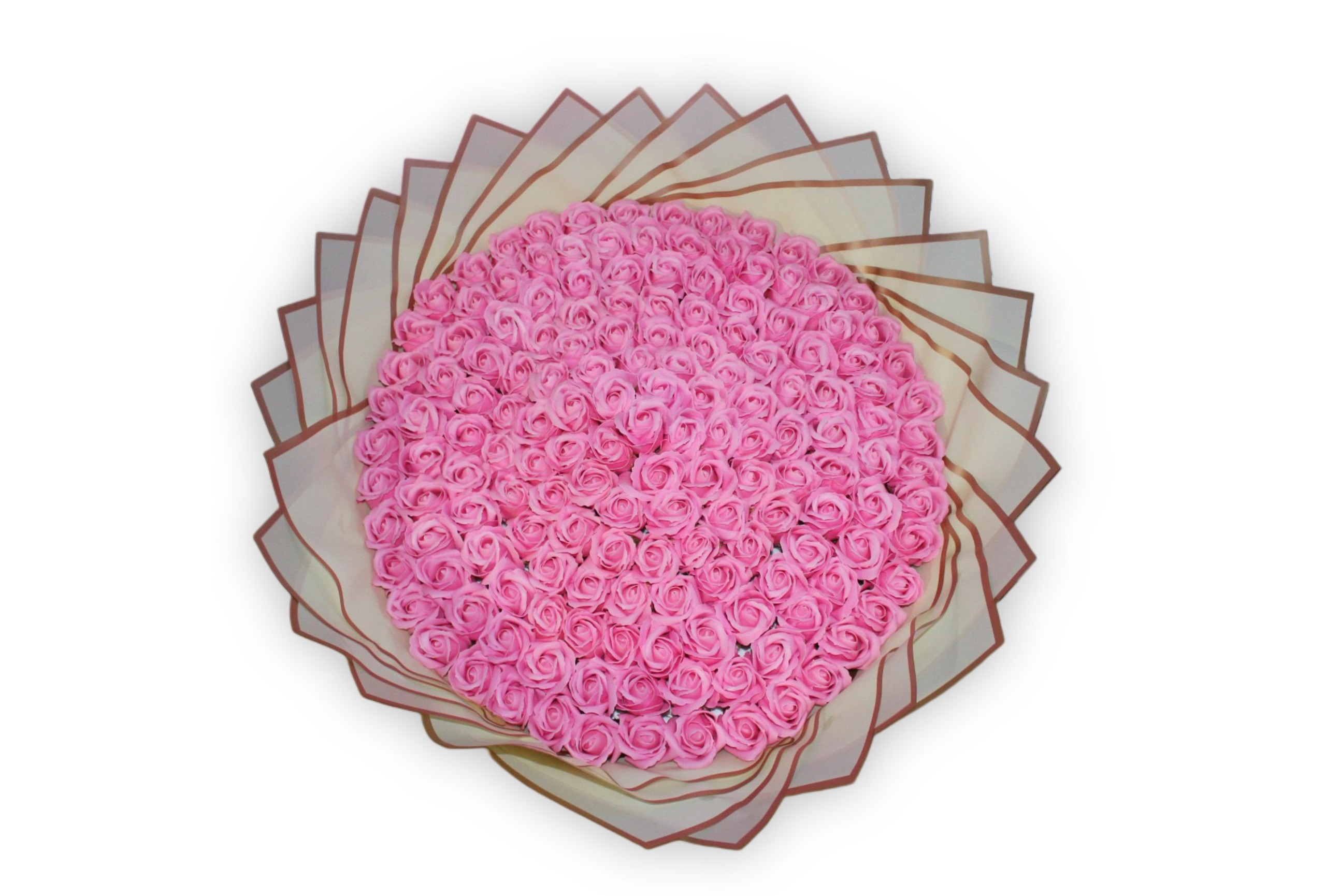 buchet-colosal-155-trandafiri-sapun-royal-pink-Flowers31