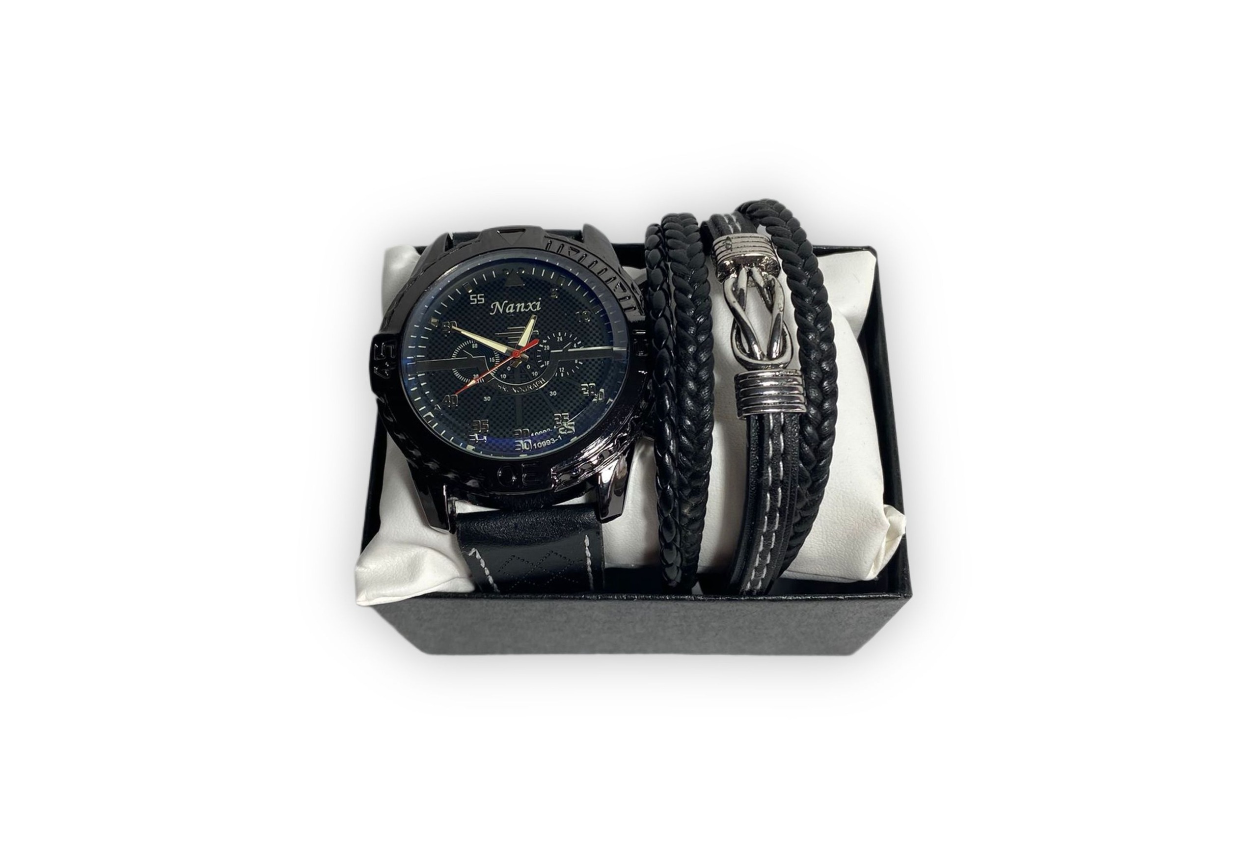Set Cadou Ceas și Brățară-Black Elegance-Flowers31