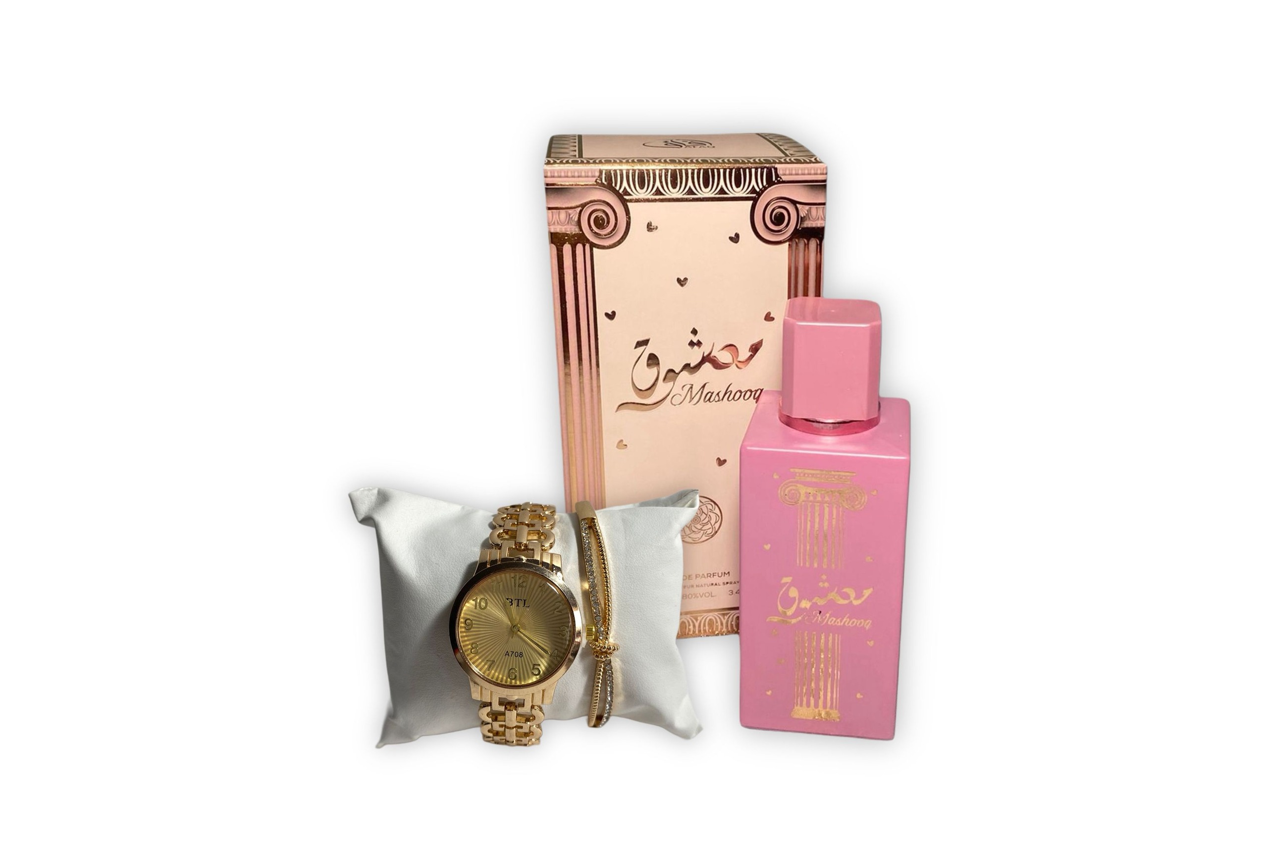 Set Cadou Ceas și Brățară „Butterfly" & Parfum Mashooq | Cadou Romantic și Rafinat pentru Ea-Flowers31
