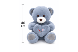 Ursuleț de Pluș cu Inimă 40 cm – Pluș Premium - 31Flowers