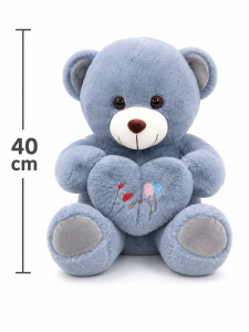 Ursuleț de Pluș cu Inimă 40 cm – Pluș Premium - 31Flowers