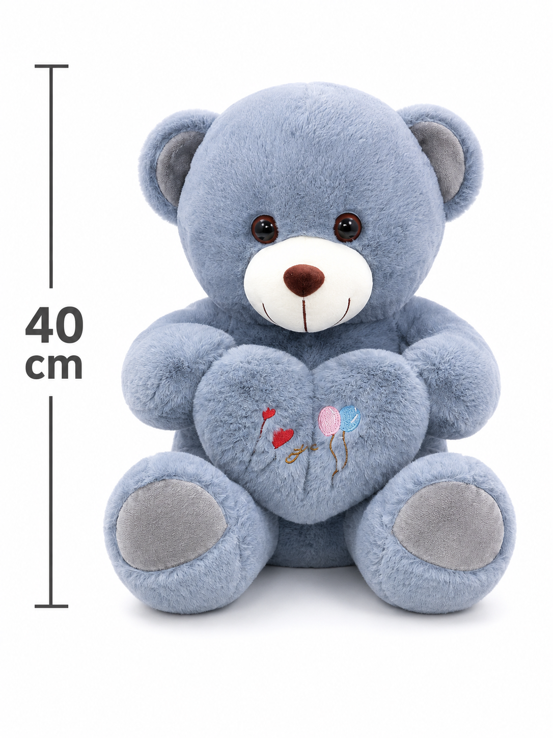 Ursuleț de Pluș cu Inimă 40 cm – Pluș Premium - 31Flowers