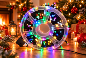 Instalație Crăciun 100m cu 480 LED-uri Multicolore – Luminițe Decorative - Flowers31