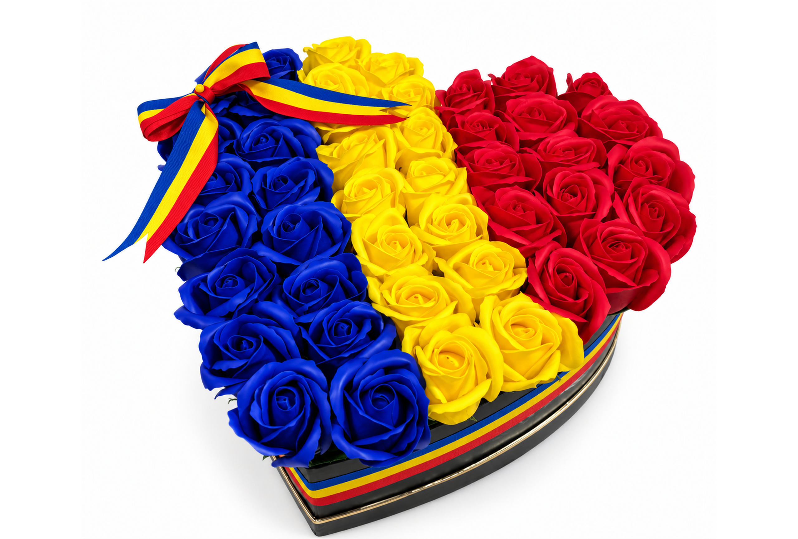 Aranjament Tricolor cu 31 Trandafiri de Săpun - Flowers31