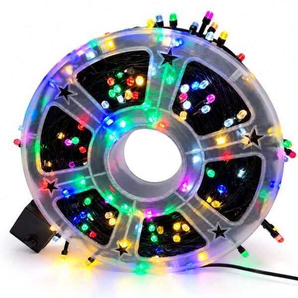 Instalație Crăciun 100m cu 480 LED-uri Multicolore – Luminițe Decorative - Flowers31