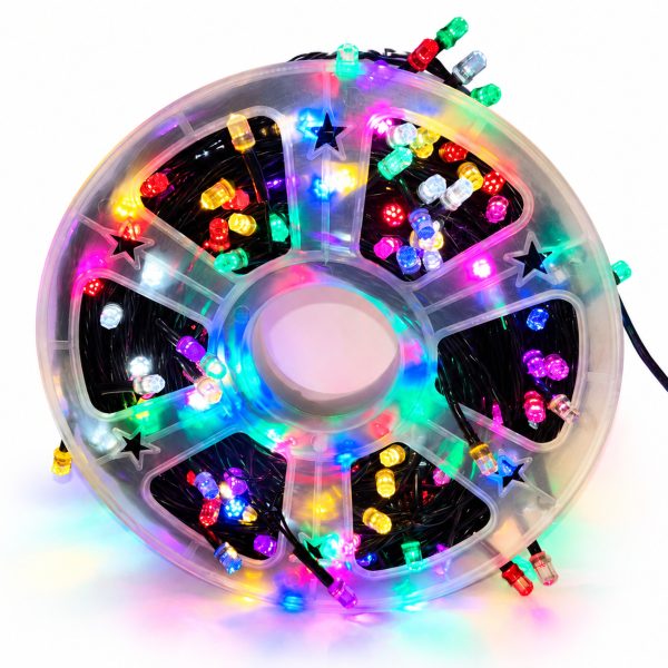 Instalație Crăciun 50m cu 240 LED-uri Multicolore – Luminițe Decorative - Flowers31